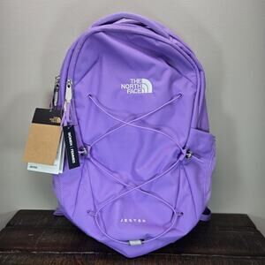 NEW The North Face FlexVent Jester Backpack Laptop School Gym Bag Hiking Purple